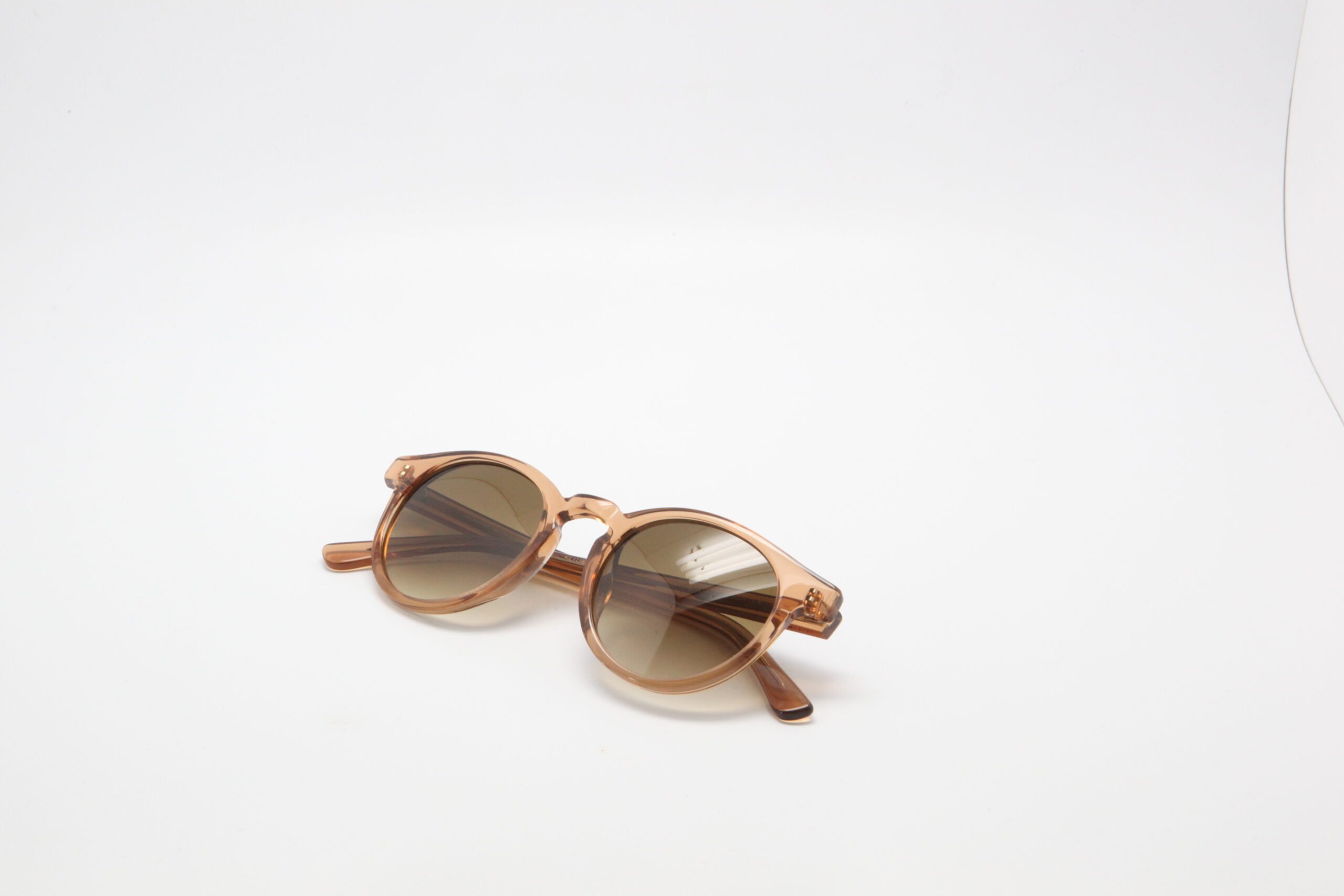 César E5 — Lunettes crystal brun, verres dégradés Carl Zeiss