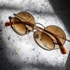 Rebecca E81 - Recycled steel glasses, brown gradient lenses Carl Zeiss