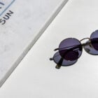 Rebecca E52 - Recycled steel glasses, Carl Zeiss orange mirror lenses