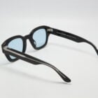 Axel E2B — Lunettes carrées noires, verres bleu clair Carl Zeiss