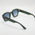 Axel E9 — Lunettes carrées vert crystal, verres bleu-vert Carl Zeiss