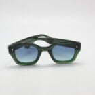 Axel E9 - Square crystal green glasses, blue-green Carl Zeiss lenses