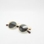 César E18E20 — Lunettes crystal et écaille, verres verts Carl Zeiss