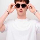 Geo E2 - Black bioacetate glasses, Carl Zeiss polarized lenses