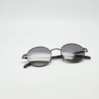 Leo E2 - Round gun metal glasses, black polarized Carl Zeiss lenses