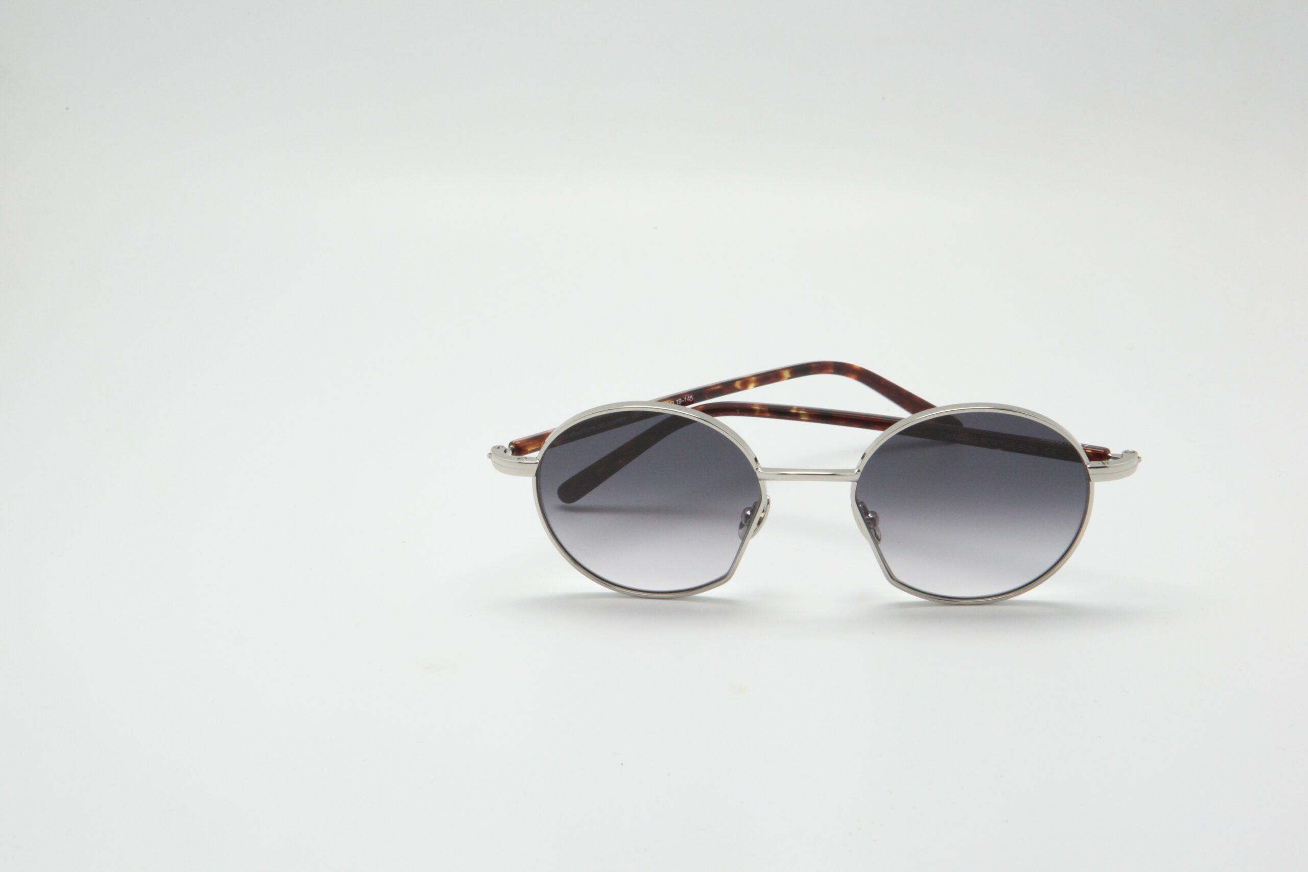 Leo E20 - Lunettes rondes argent, verres purple Carl Zeiss