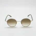 Leo E52 - Pale gold round glasses, Carl Zeiss brown gradient lenses