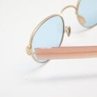 Lola E22 — Lunettes ovales terracotta, verres bleu Carl Zeiss
