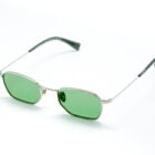 Paula E13 — Lunettes or pâle rectangulaires, verres verts Carl Zeiss