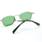 Paula E13 — Lunettes or pâle rectangulaires, verres verts Carl Zeiss