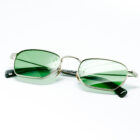 Paula E13 — Lunettes or pâle rectangulaires, verres verts Carl Zeiss