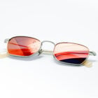 Paula E24 — Lunettes silver mat, verres orange miroir Carl Zeiss