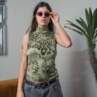 Paula E27 — Lunettes silver, verres verts Carl Zeiss