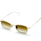 Paula E6 — Lunettes or mat, verres marron dégradés Carl Zeiss