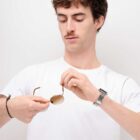 Rebecca E81 — Lunettes acier recyclé, verres dégradés marron Carl Zeiss