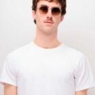 Rebecca E81 — Lunettes acier recyclé, verres dégradés marron Carl Zeiss