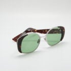Sara E20 - Silver tortoiseshell glasses, green Carl Zeiss lenses