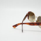 Sara E81 — Lunettes gold écaille blond, verres marron dégradé Carl Zeiss