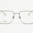 Baptiste Mat Silver — Monture optique en métal recyclé, design minimaliste